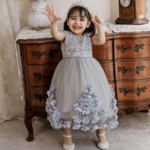 Baige 2022 New style formal wedding party evening princess baby girl dress flower