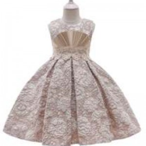 aige New Fashion StyleJacquard Frocks Children Flower Girl 3-12 Years Old Baby Girl Dresses L5253