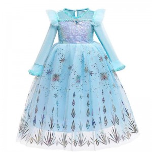 Baige Halloween Costume for Kids girls' princess dresses Christmas carnival Anna Elsa cosplay Dress Children Party Clothes