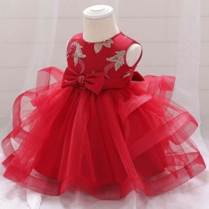 Baige Embroidery Baby Girl Party Dress Children Frocks designs Baby Girls Birthday Party Dress L1929xz