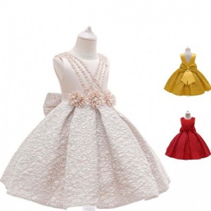 new arrival ruffled maxi dress Satin and Tulle Baby Girl Dress for Flower Girl & Birthday