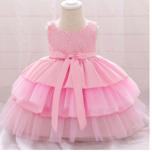 Baige High quality Flower Girl Party Dress kids frock girl costume children frock design L1912XZ