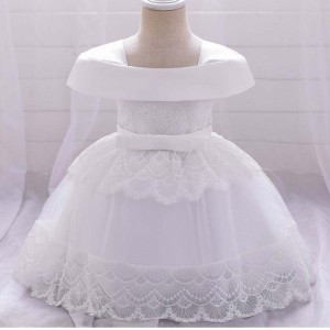 Baige Baby Girl Clothes Ball Gown Princess Dress Infant Formal Birthday Baptism Party Kids Flower Girl Dresses