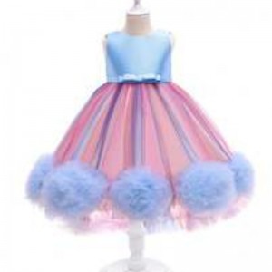 Baige Dresses For Girls Of 7 Years Old Children Clothes Kids Frock Designs Pictures Baby Party Wear