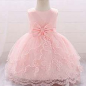 wholesale summer baby prom christening dress wedding event flower dress 1-2 years birthday ball gown L1869XZ