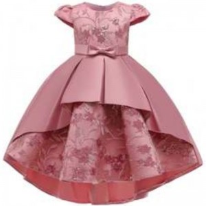 Baige Wholesale Children's Clothing New Flowers Kids Floral Dress for Girl Dress Fancy T5170