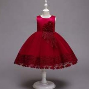 Baige New Fashion Christmas Kids Party Dress 3 to12years Children Party Performance Ball Gown 68032