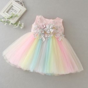 Baige Baby princess dress newborn one hundred days of wine full moon children's wedding dresses