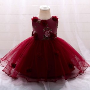 Hot sale baby summer girl party dress children Birthday wedding dress for 3-24M wear L1909XZ