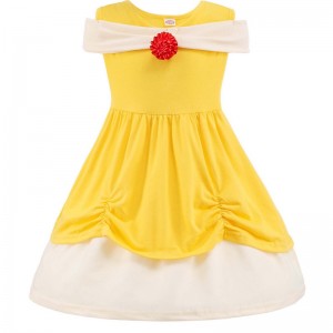 Summer Baby Girls Mermaid Princess Dresses Snow White Toddler Birthday Belle Party Dress Clothing