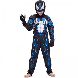 Venom Muscle Costume Cosplay Superhero Movie Costume Kids Boys Halloween Costume for Kids