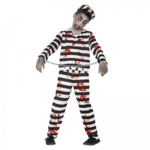 Boy's Zombie Prisoner Costume Children Classic Zombie Halloween Costume