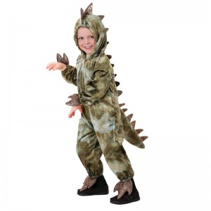 High Quality Dinosaur Cosplay Costume for Children Halloween Party Tyrannosaurus Rex Jumpsuit for Children