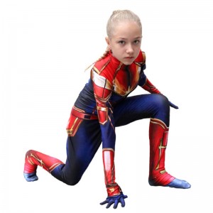 Movie Hot Sale Party Superhero 3D Printed Halloween Cosplay Jumpsuit Costumes for Girls