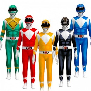 Multiple Color TV & Movie Superhero Sets Halloween Party Props Performance Wear Power Ranger Costume