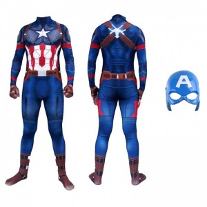 Avenger Winter Guard for Halloween Kids&Men America TV&Movie Game Cosplay China Factory Supply Tights the Captain Costume