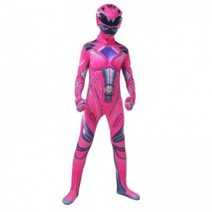 2022 Multiple Color Boys Halloween Carnival Party Thunder Red Power Ranger Cosplay Costume with Face Mask for Kids