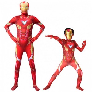 Warrior Infinity Avenger 2022 Parent Children Customized Muscle Armor Design 3D Print Cool Iron Cosplay Suit Men Kids Costume