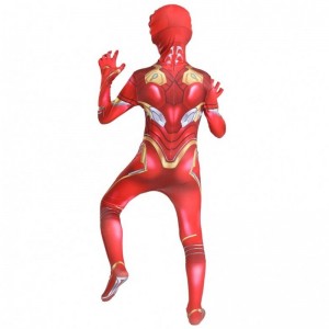 New Parent-Children 3D Print Muscle Armor Design Iron Suits with Face Mask for Kids Halloween Movie Children's Costumes