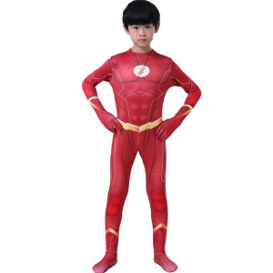 Cool Adults Kids Boys Comic Fantasia Superhero Halloween Carnival Party Outfit Cosplay the Flash Man Children's Costumes Suit