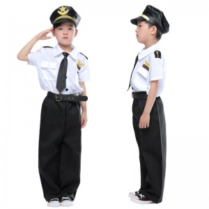 Dress Up Deluxe Children Pilot Costume Set Young Captain Role Play Suit