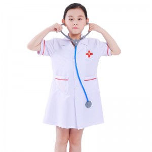 Kids Doctor Costume Dress Up Toddler Girl Halloween Costume Role Play Set and Accessories