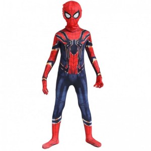 Wholesale Classic Fancy Black&Red Halloween Suit Anime TV&Movie Kid Cartoon Clothing Spiderman Performance Costumes Jumpsuits