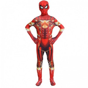 Hottest Halloween Party Kids&Adults TV&Movie Superhero Jumpsuit Cosplay Anime Spiderman Indoor&Outdoor Costume with Mask