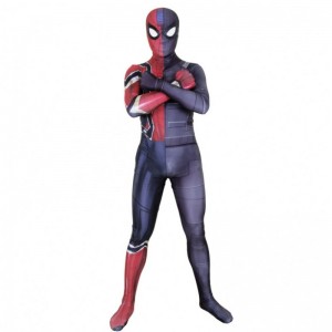 Spandex Stealth Seamed Superhero Amazing Spider Man Jumpsuit Halloween Cosplay Sets Spider Man Costume for Men &Kids