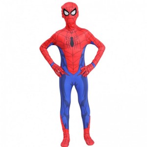 Classic Hot-sale Halloween Party Kids&Adult TV&Movie Superhero Cosplay Anime Jumpsuit Spiderman Indoor Clothes Costume with Mask