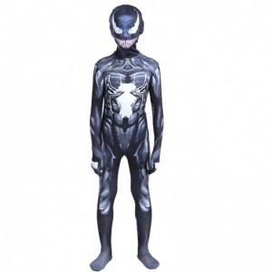 Black Muscle Bodysuit Adults Boys Superhero Action Figure Jumpsuit Spiderman Halloween Cosplay Scorpion Venom for Sale Costumes