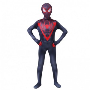 New Style Hot Sale Halloween Black&Red for Boys Child TV&Movie Superhero Cosplay Factory Direct Spider Man Jumpsuit Costumes