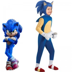 Halloween Deluxe Sonic The Hedgehog Costume Sonic Generations Cosplay Cartoon Bodysuit