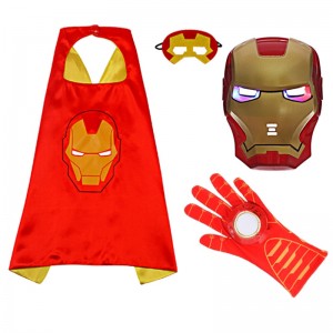 Cosplay Cape Luminous Facepiece Weapon Launch Suit Halloween Children's Costume