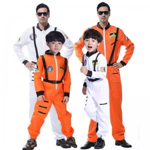 Halloween Costume Children Adult Men and Women Cosplay Show Space Suit Astronaut Costume Pilot Costume