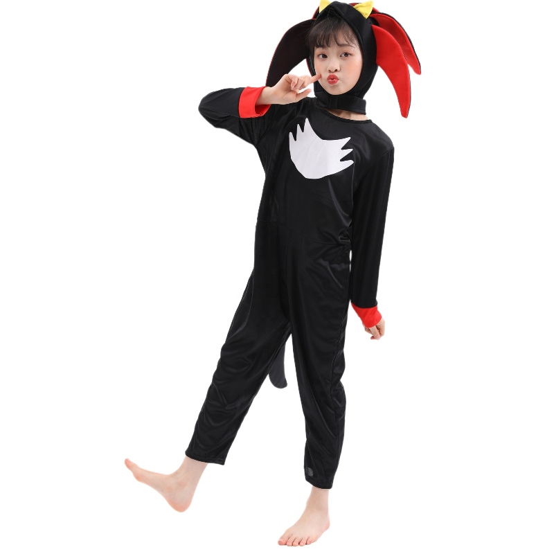 Hot Sale High Quality Sonic The Hedgehog Jumpsuits Halloween Cosplay Costume for Boys and Girls