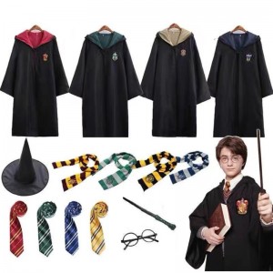 Magic Robe Cape Cosplay Clothes Accessories Kids Wizard Cosplay TV&movie cosplay Harrypotterr costume