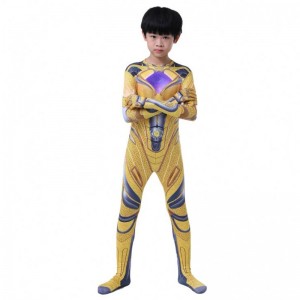 Multiple Color 3D Printed Halloween Party Cartoon Anime Superhero Cosplay Power Ranger Jumpsuit Costume for Kids