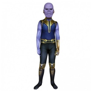 Infinity War Avenger Tight Jumpsuit Bodysuit Halloween Kids&Men Devil Movie Film Cosplay Factory Supply Thanos Costume with Mask