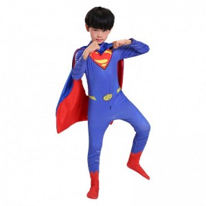 TV&Movie Action Figure Halloween Cosplay Jumpsuit Anime Tights the Super Man Costumes with Cloak