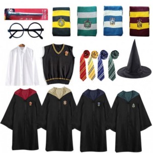 New arrival Harry Cosplay Costume Kids and Adult Potter Robe For Halloween Party Costumes