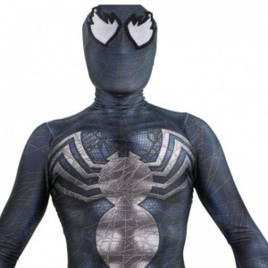 Black Zentai Suit Halloween Carnival Birthday Party Props Novelty & Special Use Symbiote Spiderman Venom Costume