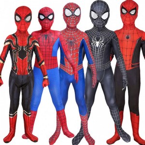 Halloween Costume Suppliers Wholesale Spider-man Costume Bodysuit Cosplay Party Clothes Dress