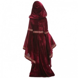 European Medieval Halloween Wine Red Vampire Children's Clothing Girls Party Vampire Witch Costumes