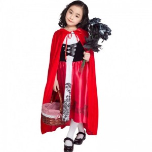 Children's Day Costumes Halloween Children's Little Red Riding Hood Costume with Cape for Kids