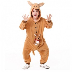 Children's Day Cosplay Baby Parent-child Animal Dress Children's Hooded Kangaroo Mascotte Costume