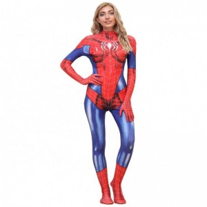 Wholesale Plus Size Halloween Prop Movie Performance Wear for Woman Spiderman Spiderwoman Costumes Sets