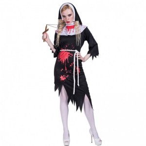 Halloween Zombie costume sexy nun costume