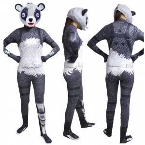 New Fancy Factory Direct Hot Sale Cuddle Team Leader Jumpsuit Female Skull Trooper Bodysuit for Adults Fort nite Cosplay Costume