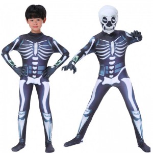 Manufacturers Wholesale Children's Halloween Costume Skeleton bodysuit cosplay Costumes Party cosplay